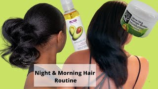 My Night & Morning Hair Care Routine For Longer Moisturized Hair