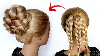  New Easy Hairstyle For Wedding And Party || Trending Hairstyle | Updo Hairstyle By Another Braid