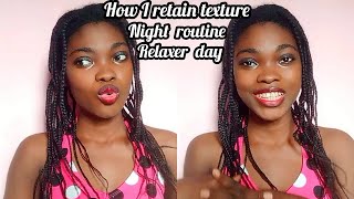 How I Retain Texture + Relaxed Hair Night Routine + Relaxer Day // Relaxed Hair Q N A #9