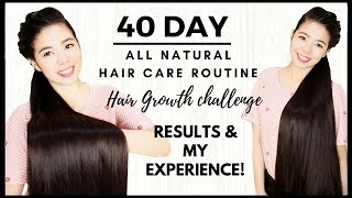 40 Day All Natural Hair Care Routine & Hair Growth Challenge Results & Experience