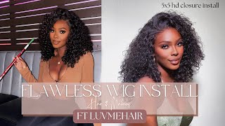 How To: Best Flawless 5X5 Closure Wig Install Ft Luvemehair + Beginner Friendly