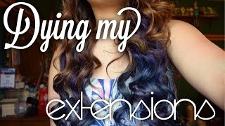 How To Ombré Purple To Blue Hair Extensions Using Pravana Chromasilk Vivids