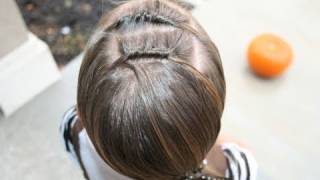 Double Knots Into Side Ponytail | Cute Girls Hairstyles