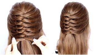  New Easy Hairstyle For Wedding And Party || Trending Hairstyle || Party Hairstyle || Half Up