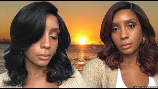 “Easy/Beginner Hd Lace Wig!” |Outre Hd Transparent Lace  Front Wig | Leyla | Dr2/Ginger Brown & #2