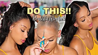  What Wig?! ✍ 8 Tips Best Realistic Wig For Beginner | Bald Cap Lace Wig Install