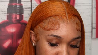  Ginger Wig  Pre-Colored Frontal Wig Install Ft Hermosa Hair