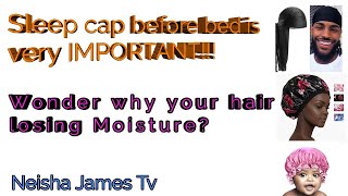 Sleep Cap//Night Hair Care Routine - The Importance
