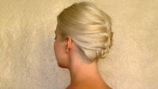 French Braid Updo Hairstyles For Short Medium Long Shoulder Length Hair Work Office Job Interview
