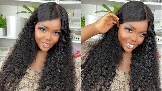 Best Affordable Deep Wave Hd Lace Front Wig + Hair Style | Ft. Kiss Love Hair