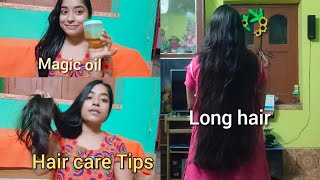 My Night Hair Care Routine ..Long Hair Secret // Magic Oil ✨#Haircaretips