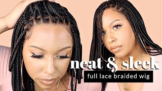 Knotless Braids In Less Than 20 Mins?! | Full Lace Braided | Nikki | Ft. Neat & Sleek
