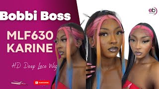 Bobbi Boss Pro Color Series 5" Deep Part Hd Lace Wig "Mlf630 Karine"|Ebonyline.Com
