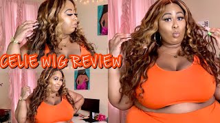 The Color! Beginner Friendly 4/27 Honey Blonde Body Wave Wig Ft Celie Hair|How To Install|Super Easy