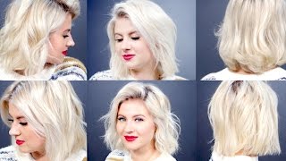 6 Curls/Waves For Short Hair With Curling Wand | Milabu