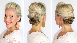 A Soft Updo For Short Hair