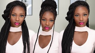 New Outre 13 X 4 Hd Pre-Braided Knotless Triangle Part Wig Ft Samsbeauty | Okemute Ugwuamaka