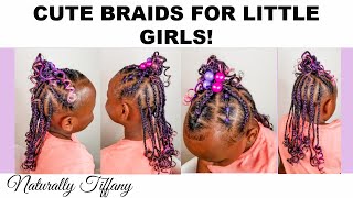Easy Braided Style For Little Girls! | Kids Natural Hair Care