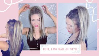 Cute Easy Half Up Style For Fine/Thin Hair