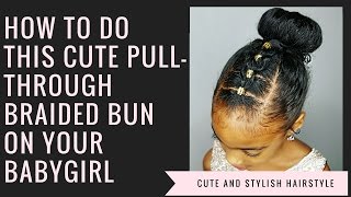 Pull-Through Braided Bun- Hairstyle For Curly Girls