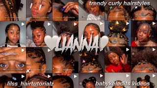 Lianna Short Trendy Curly Hairstyles Compilation| Babykeledits Videos