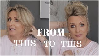 Quick And Easy Hair Up On Short Hair