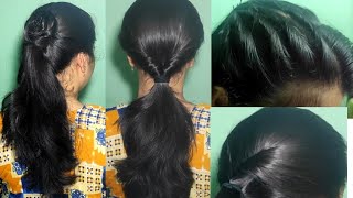 Trending Hairstyles 2021 / Everyday Hairstyles For College Girls / Different Low Ponytail Hairstyle