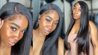 Must Have Skin Lace Wig | No Plucking | Side Part Glueless Install + Soft Edges | Celie Hair