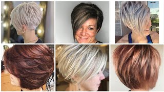Top Latest Eye Catching 45 Short Hair Styling Hair Dye Ideas For Women Any Ages 40+50+60. & More
