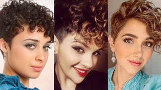 Curly Pixie Haircut Ideas Most Viral 2021/Boy Cut For Girls/ Pixie Haircut