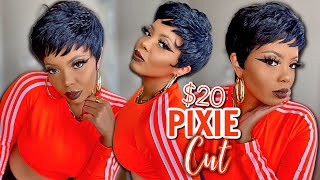  $20 Wow Perfect Summer Pixie Cut Wig Short Hair Transformation Affordable Short Pixie Wig Hh Kelly
