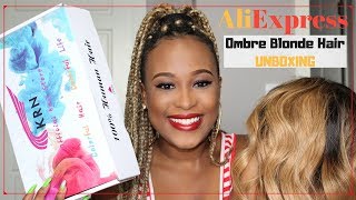 Aliexpress Wig Vendor Review | Unboxing | Ombre 100% Brazilian Body Wave Lace Front Wig!