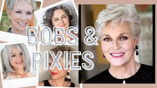 Bobs & Pixie Haircut Ideas For Women Over 50