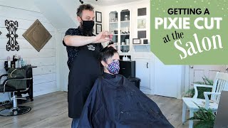 Getting My Pixie Haircut At The Salon!