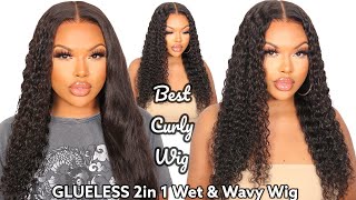 Perfect For Summer 2In 1 Wet & Wavy Curly Wig |  Myfirstwig