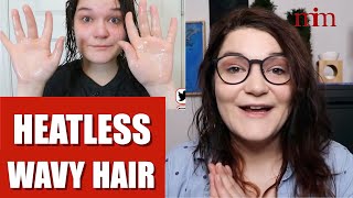 Wavy Hair Styling Tutorial No Heat | Styling Routine For Wavy Hair | Morrocco Method