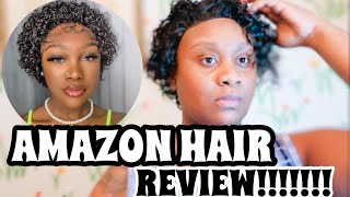 Amazon Pixie Cut Lace Front 13X1 Wig Review| Ft Junoda Hair + Install