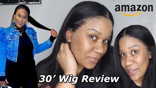 Silky Straight 30” Hd Lace Wig Review || Best Affordable Wig On Amazon 2022