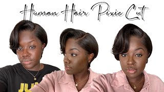 Fresh Relaxer & Cut⁉️Start To Finish 13X6 Lace Front Pixie Cut Wig | Ywigs