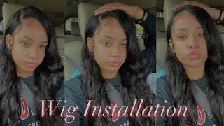 Installing A 13*4 Body Wave Wig Ft. Iseehairwig