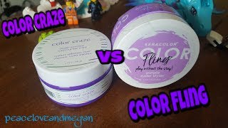 Keracolor Color Fling Vs Color Craze: Wash Out Purple Hair Styling Product