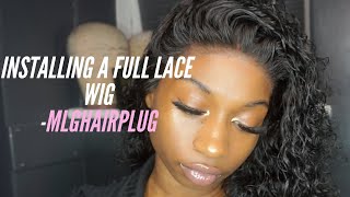How To Install A Full Lace Wig Using Mlghairplug Hair | @Mlghairplugltd Part 2