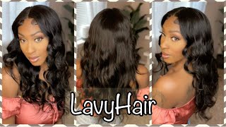 Full Straight Texture Lace Front Wig Install Ft. Lavy Hair