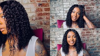 Janet Collection 100% Natural Virgin Remy Human Hair Deep Part Hd Lace Wig - Teagan