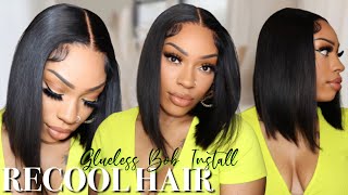 The Only Summer Bob Wig You Need! Glueless Hd Buss Down Bob | Ft. Recool Hair