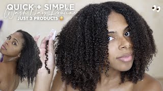 Quick & Simple Wash Day Routine For My Dense Type 4 Hair ‍♀️ | Only 3 Products