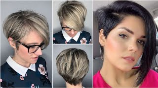 Long Pixie Cut For Round Face New Style Haircut | Pixiecuts With Bob Haircut | Boy Cut For Girls
