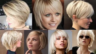 35 Latest Short Bob Pixie Haircuts With Blonds Shades Hair Dye Colours And Hairstyling Ideas 2022
