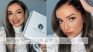 The Most Realistic Wig | How To Cut The Lace & Wear A Full Lace Wig - #Moramode Aria Wig