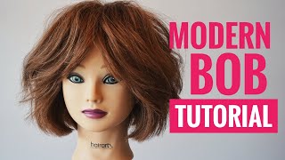 Modern Bob Haircut / Bob Haircut How To/Curtain Bang